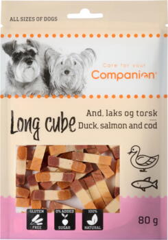 Companion - Godbidder - Long Cube - And, laks og torsk 80g