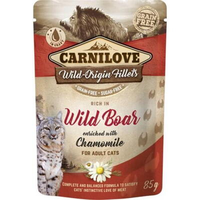 Carnilove Rich in Wild Boar enriched with Chamomile - For Adult Cats