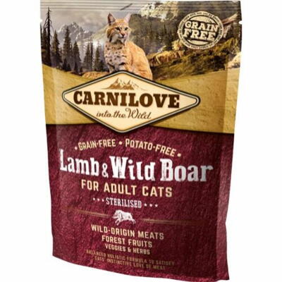 Carnilove Lamb & Wild Boar - For sterilised cats