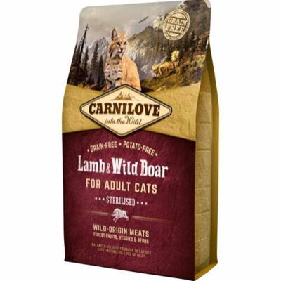 Carnilove Lamb & Wild Boar - For sterilised cats