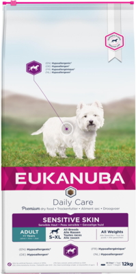 Eukanuba - Hundefoder - DailyCare Adult All Breeds Sensitive Skin